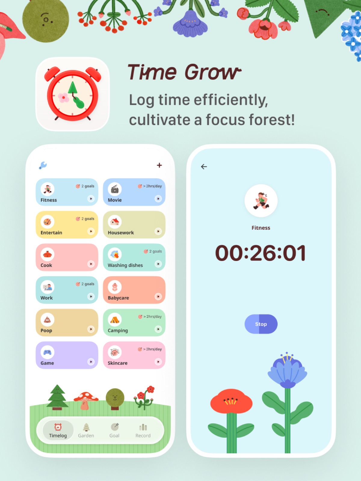 TimeGrow Interface