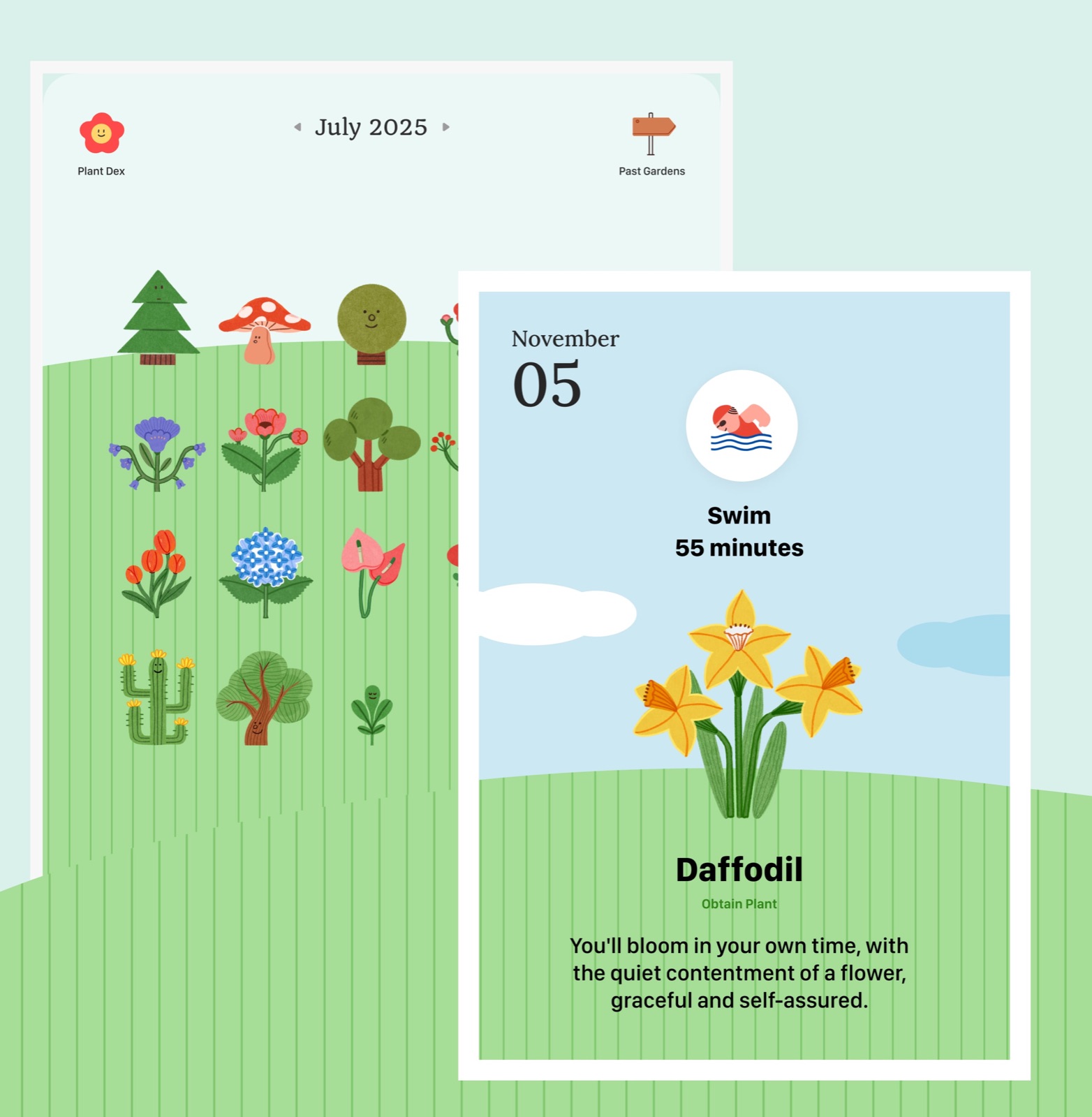 Digital Garden Growth Visualization - Visual representation of your time tracking