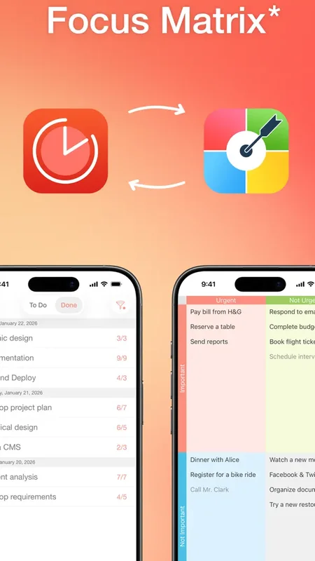 Be Focused app settings and timer customization