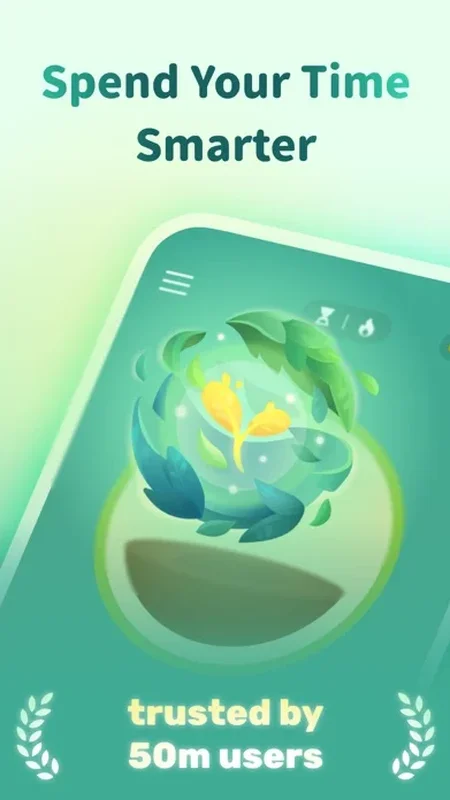 Forest app growing a virtual tree during focus session